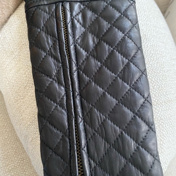 NWOT Cropped Leather Jacket By Trouve From Nordstrom - Picture 2 of 6